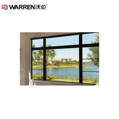 4x6 Picture Aluminium Double Glazing Black Double Hung Window Custom