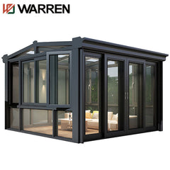 Solar prefabricated metal steel frame sunroom