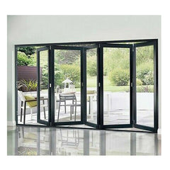 Aluminum Exterior Door Air Tight Waterproof Glass Folding Door Bifold Door