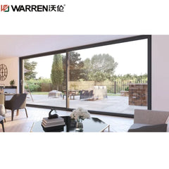 WDMA 96x80 Sliding Door 4-Panel Sliding Glass Door 4 Panel Patio Doors Aluminum Glass Patio