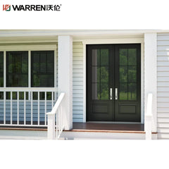 Warren Main Hall Double Door Design Aluminum Bathroom Door Commercial Frosted Glass Door