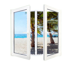 WDMA customized design impact resistant  PVC  swing window