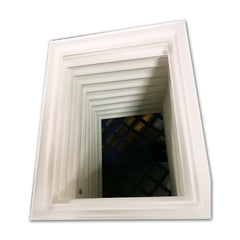 WDMA Custom High Quality Tinted Glass Plastic Frame Slider Window