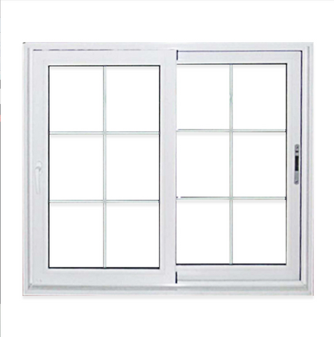 WDMA High Quality Double Glazed Pvc Frame Sliding Glass Window