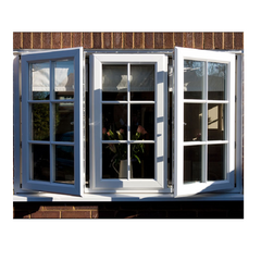 WDMA Vinyl Casement Window Customized UPVC Swing Glass Window