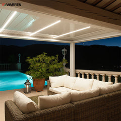 Warren America style 8x8 automatic aluminum pergola