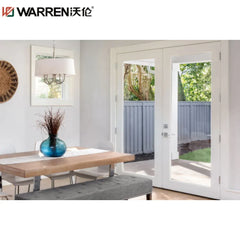 Warren 48x84 French Aluminium Triple Glazing Brown Internal Custom Door With Sidelights