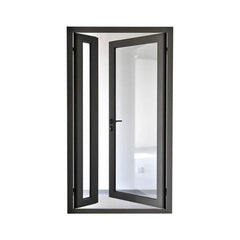 Cheap Customized Exterior Commercial Black Front Aluminum Doors