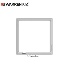 48x72 Fixed Picture Aluminum Double Glass Black Wholesale Window Price