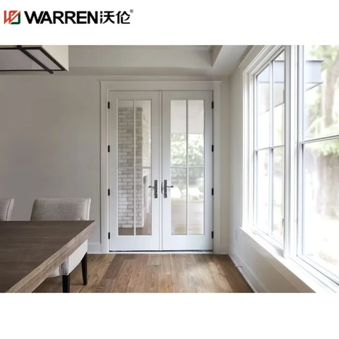 Warren 20x80 Interior Door Black Double Doors Double Pane Glass Door French Aluminum Exterior Glass