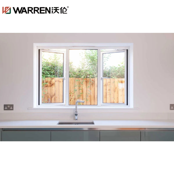 WDMA 12 Window Aluminium Tilt And Turn Windows Double Pane Glass Panels Window Casement Aluminum