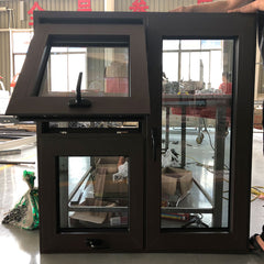 WDMA Black Aluminum Double Pane Sliding Windows