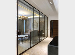 Bespoke Large Aluminum Frame Glass Door Sliding Door Hardware For Office