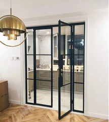 WDMA Modern Double Glass wrought iron Patio Steel Glass Door design With Lowes Glass Patio Doors