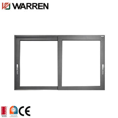 Small roomeye black hotel aluminum sliding window