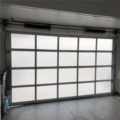 China WDMA Modern style automatic sectional glass garage door for home building