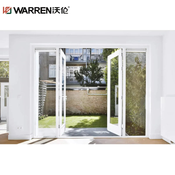 WDMA 48x80 French Aluminium Tinted Glass Gray Two Panel Wide Door Price