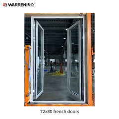 Warren 72x80 Outswing French Doors With Double Doors Interior Glass