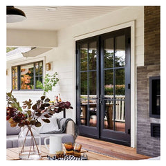 Swing Opening Style Decorative Glass French Door Soundproof Aluminium Windows And Doors