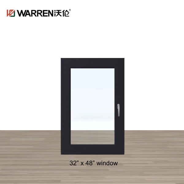 32x48 window China modern narrow frame tilt and turn casement aluminium windows double glazed