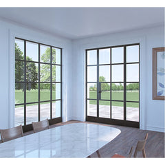 WDMA wrought iron windows steel glass doors windows