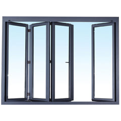 WDMA Hotian Brand Customized Contemporary Design Tempered Glass PVC Folding Windows For Villa