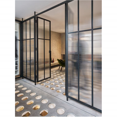 WDMA  2020 hot sale Competitive price steel framed Low-e Glass Glazed modern interior steel french entry doors grill design