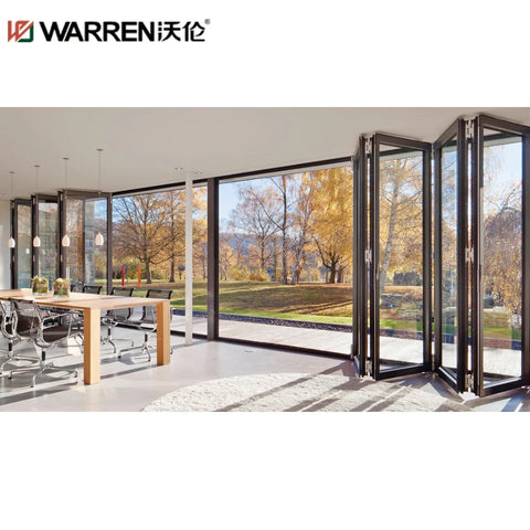 Warren 24x79 Bifold Aluminium Double Glazing White Prehung Pocket Door For Laundry Room