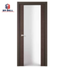 Laminated Glass Wooden Veneer Mdf Internal Door Design Single Swing Open Style Interior Doors on China WDMA