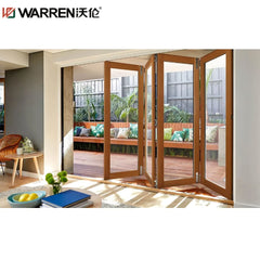 Warren 10 Foot Accordion Door Folding Patio Doors 60x80 Farmhouse Bifold Doors Folding Aluminum Glass