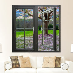 modern aluminum thermal break double glass windows price