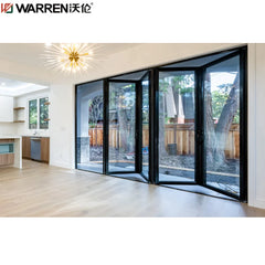 24x78 Bifold Aluminium Triple Glazing Black Retractable Vented Door Near Me