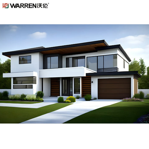 Warren 9x7 Black Garage Door Automatic Aluminum Accordion Garage Door Watertight Door