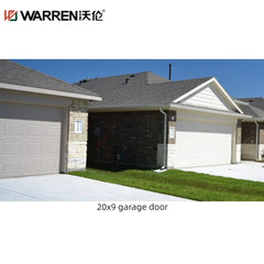 WDMA 20x9 Garage Door Triple Layer Steel Garage Doors Modern Glass Garage Doors For Sale