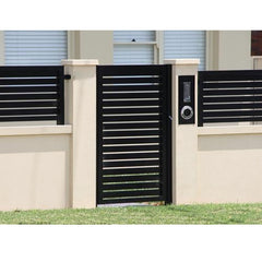 American Exterior Aluminum Sidewalk Driveway Gate Electronic Door For Outdoor Garden Price