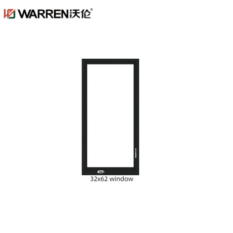 WDMA 32x62 Window Aluminum Opening Casement Windows Standard Double Pane Window