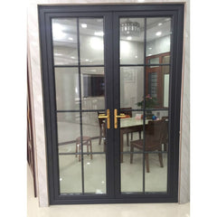 WDMA Modern steel interior door french steel sliding glass door simple steel window grill design