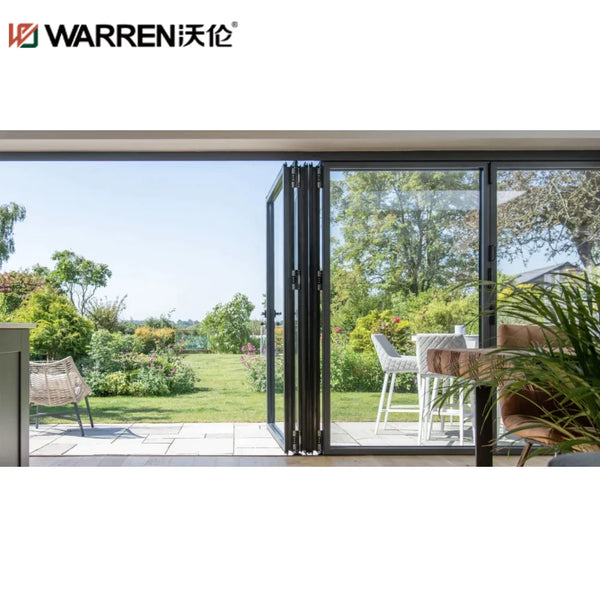 30x84 Bifold Aluminium Double Glass White Internal Origin Door Near Me