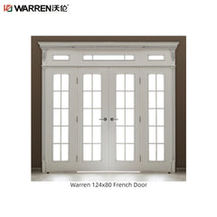 Warren 72x76 French Door With Frosted Glass Inside Double Doors