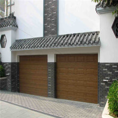 China WDMA Aluminum alloy material frosted glass garage door with pedestrian access door and windows