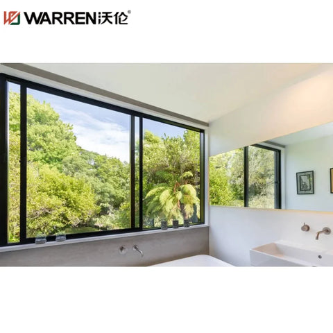 WDMA Frameless Sliding Glass Windows Bronze Aluminum Sliding Windows Aluminum Glass Slide Window