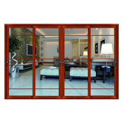 Heat insulation aluminium framed sliding glass door on China WDMA