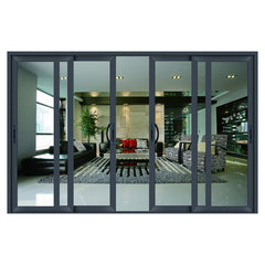 Heat insulation aluminium framed sliding glass door on China WDMA