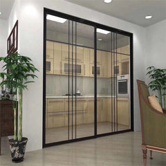 Industrial Aluminum Sliding Door Frame Modern Design Aluminum Glass Dual Sliding Door Aluminum Frame Sliding Doors Windows