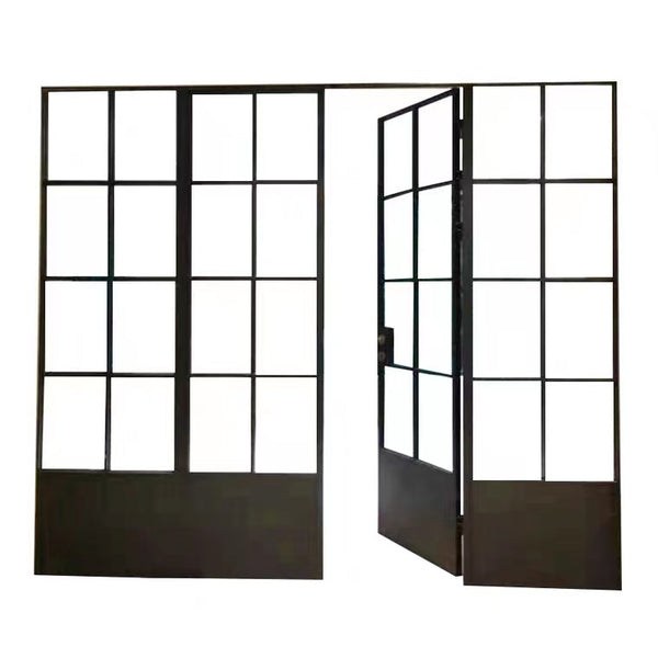 WDMA Home front doors matte black bullet proof security door steel doors