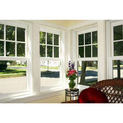 WDMA Vinyl Fixed Window Double Glazed Glass UPVC Customized Window Design