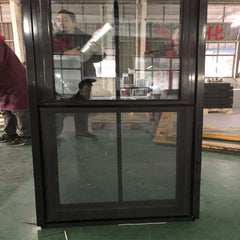 WDMA Single Hung Double Glazed Aluminium Windows For Shop Use