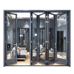 144*90 folding door Thermal break factory sale exterior folding doors