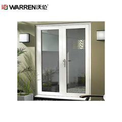 80x32 French Aluminium Low E Glass Green Hinged Patio Door Custom