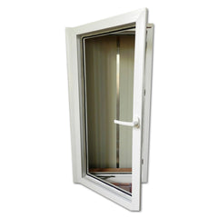 WDMA European Style PVC Profile French Casement Window Grill Design Double Glazed Glass Vinyl Swing Window